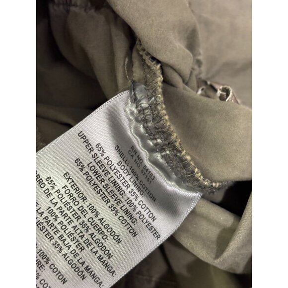 Levi's Womens Jacket Sz Small Green Military Full Zip Field Utility Lightweight - Picture 8 of 9